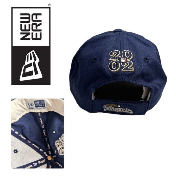New Era Navy Blue All Star Game Milwaukee 2002 Adjustable Hat - Picture 3 of 3